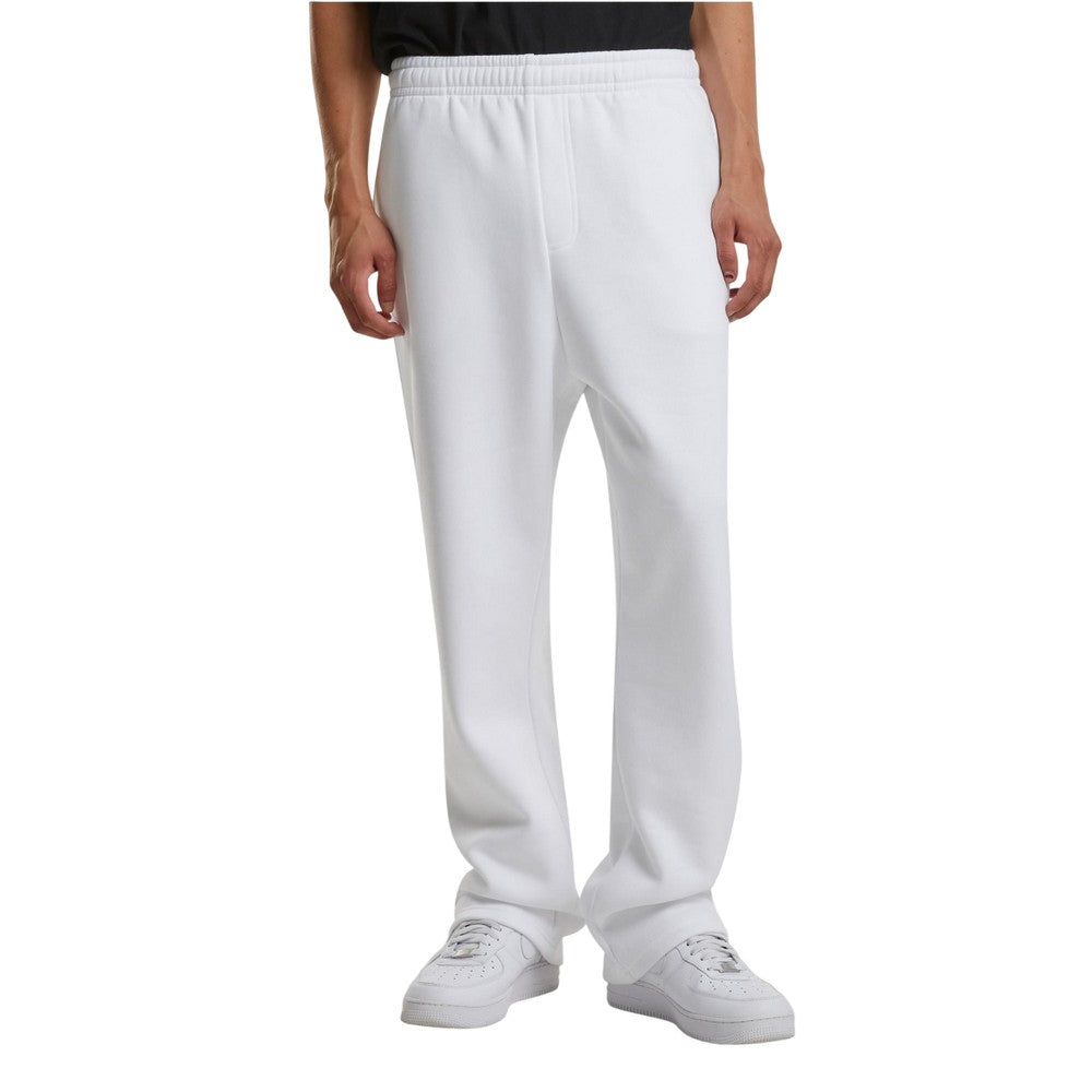 White - Pack Shot - Build Your Brand Mens Fluffy Jogging Bottoms