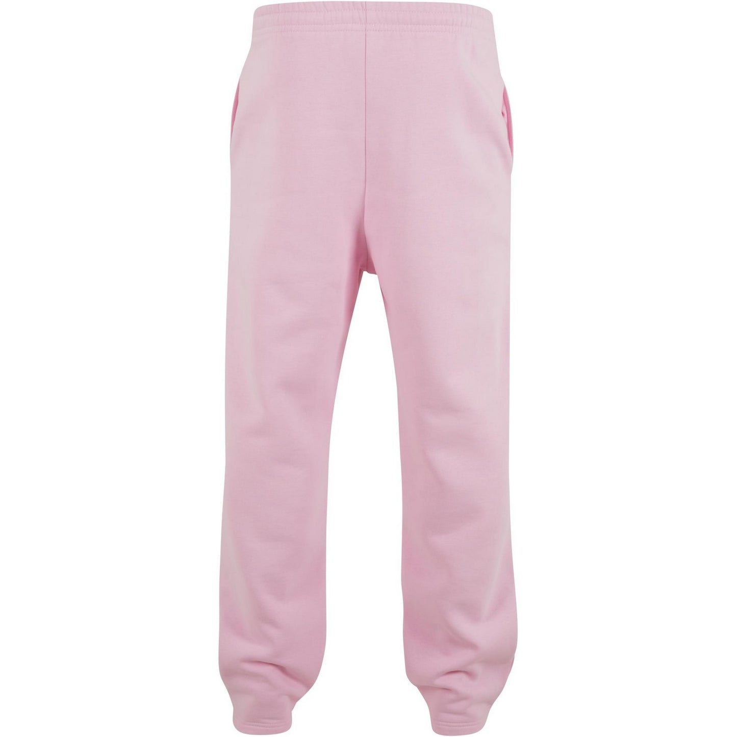 Soft Pink - Back - Build Your Brand Mens Fluffy Jogging Bottoms