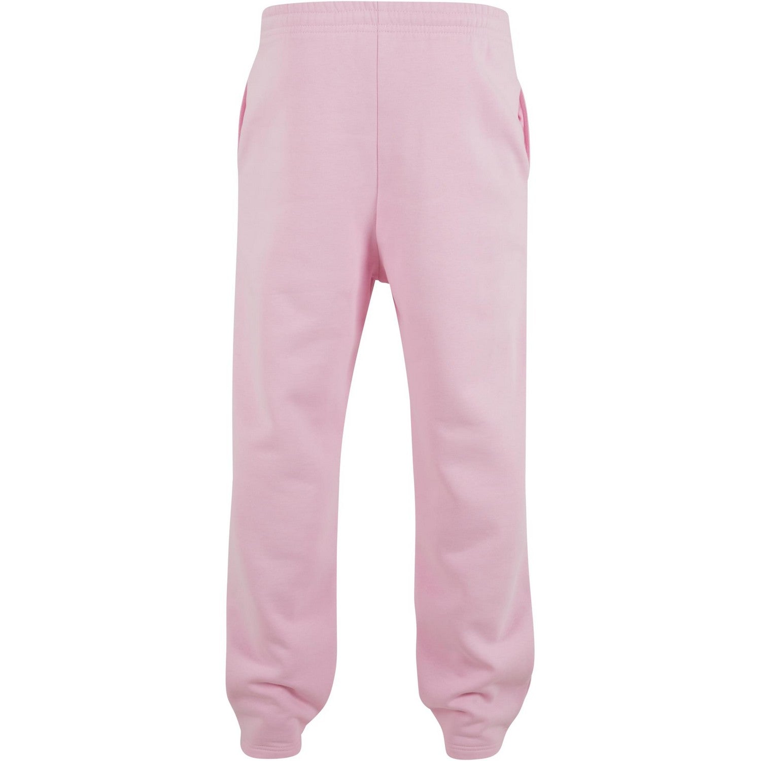 Soft Pink - Back - Build Your Brand Mens Fluffy Jogging Bottoms