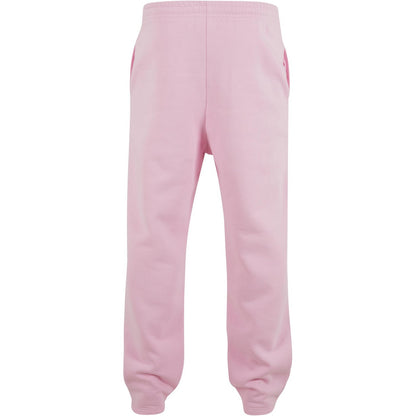 Soft Pink - Back - Build Your Brand Mens Fluffy Jogging Bottoms