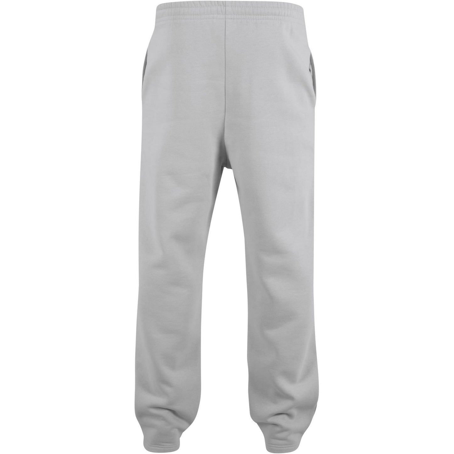 Light Asphalt - Back - Build Your Brand Mens Fluffy Jogging Bottoms