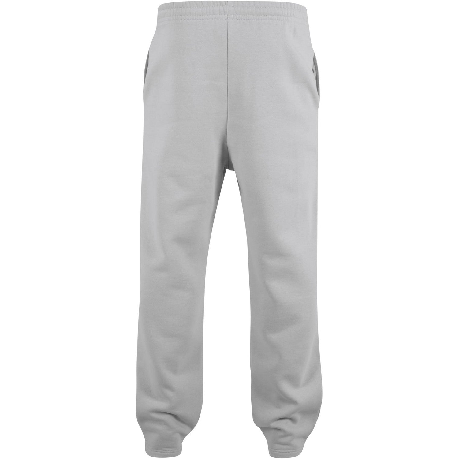 Light Asphalt - Back - Build Your Brand Mens Fluffy Jogging Bottoms