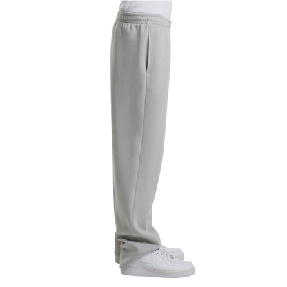 Light Asphalt - Side - Build Your Brand Mens Fluffy Jogging Bottoms