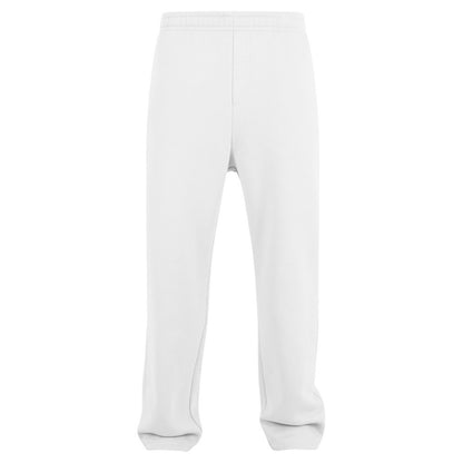 White - Front - Build Your Brand Mens Fluffy Jogging Bottoms