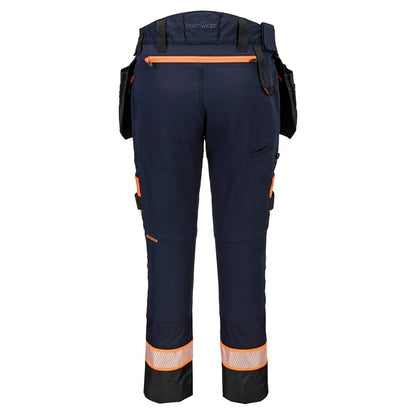 Navy - Back - Portwest Mens Detachable Holster Pocket Trousers