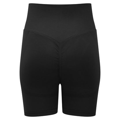 Black - Back - TriDri Womens-Ladies Scrunch Shorts