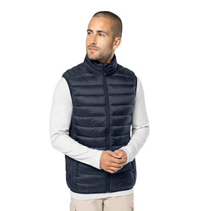 Navy - Back - Kariban Mens Lightweight Padded Body Warmer
