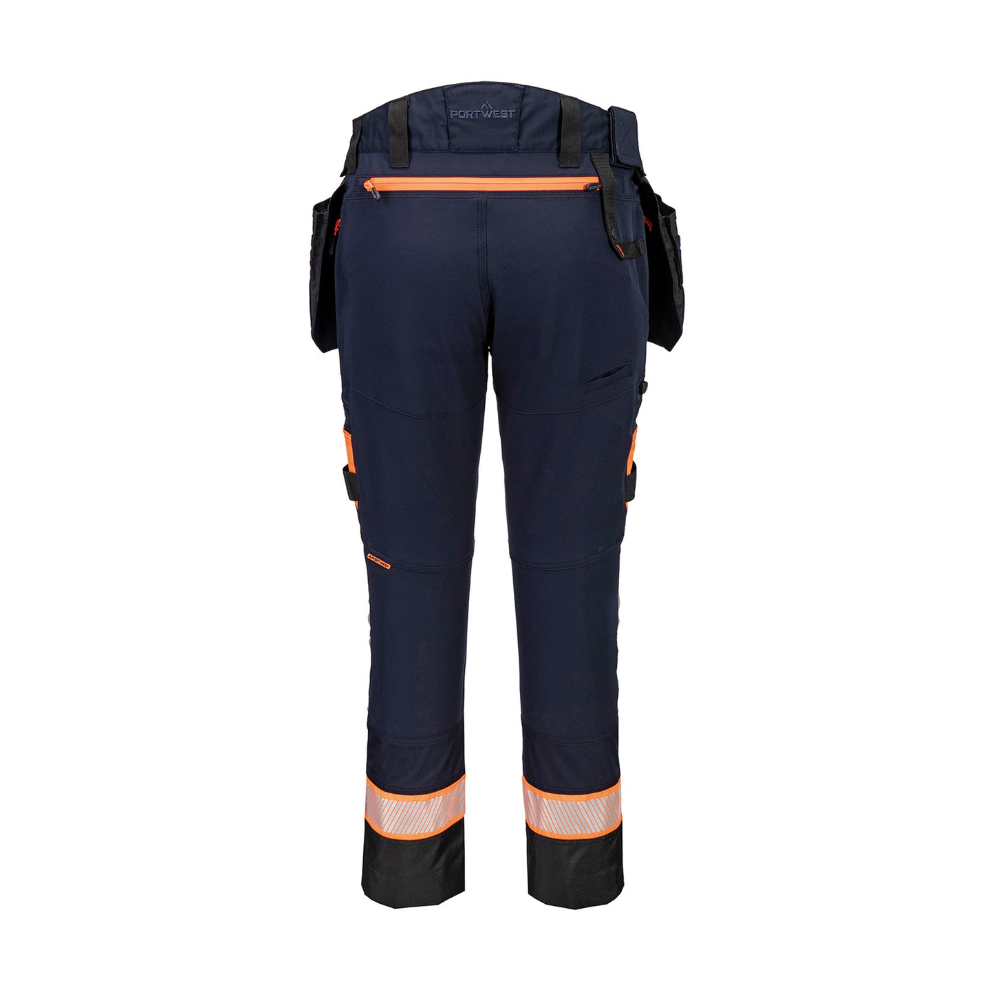 Navy - Back - Portwest Mens DX4 Detachable Holster Pocket Trousers