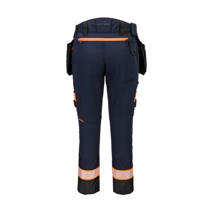 Navy - Back - Portwest Mens DX4 Detachable Holster Pocket Trousers