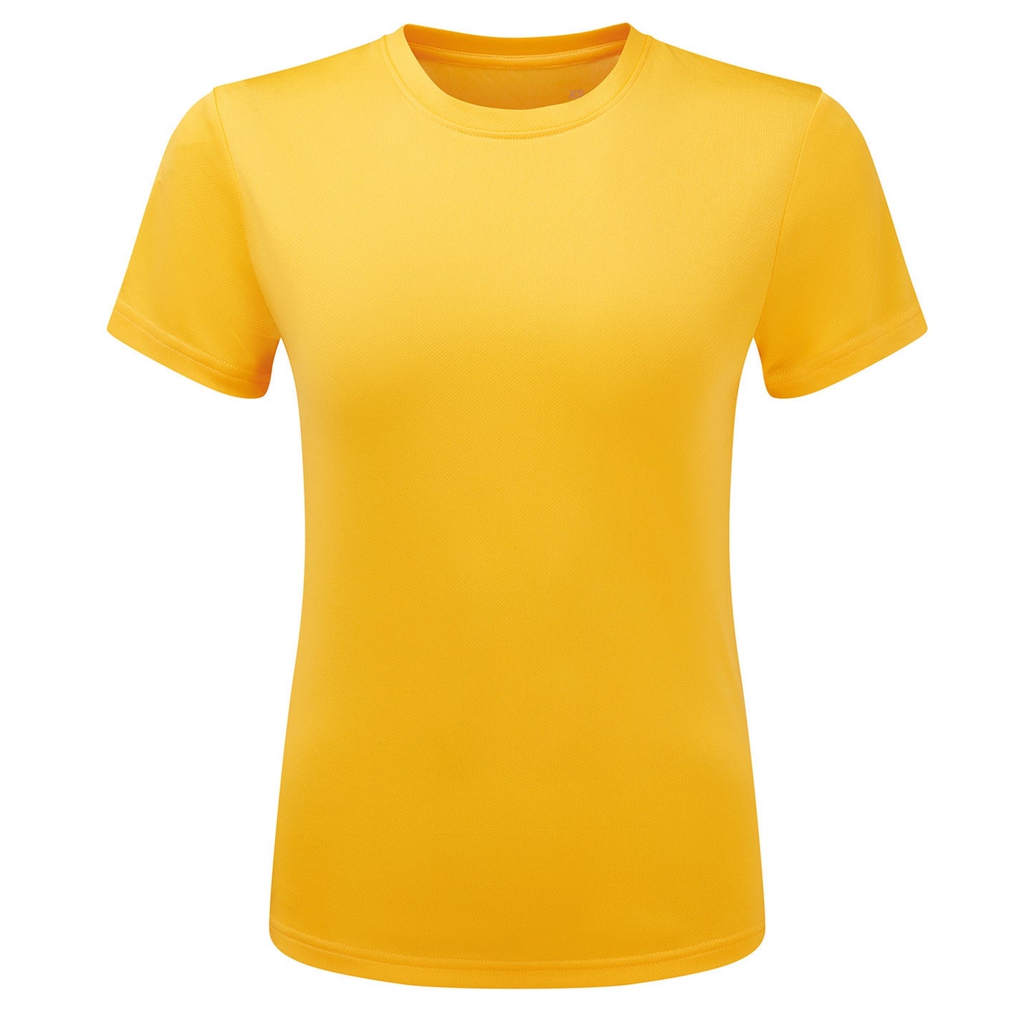 Sun Yellow - Front - TriDri Womens-Ladies Ion-Charge Textured Recycled T-Shirt