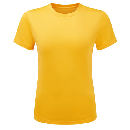 Sun Yellow - Front - TriDri Womens-Ladies Ion-Charge Textured Recycled T-Shirt