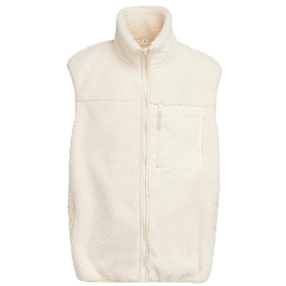 White Sand - Front - Build Your Brand Mens Bonded Sherpa Gilet