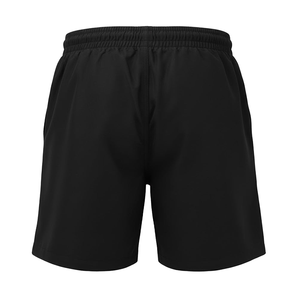 Black Solid - Back - Wombat Mens Solid Swim Shorts