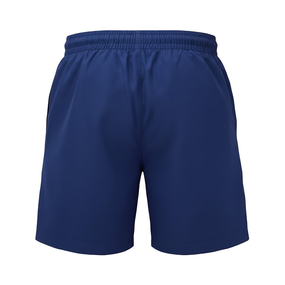 Navy Solid - Back - Wombat Mens Solid Swim Shorts