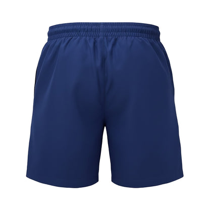 Navy Solid - Back - Wombat Mens Solid Swim Shorts
