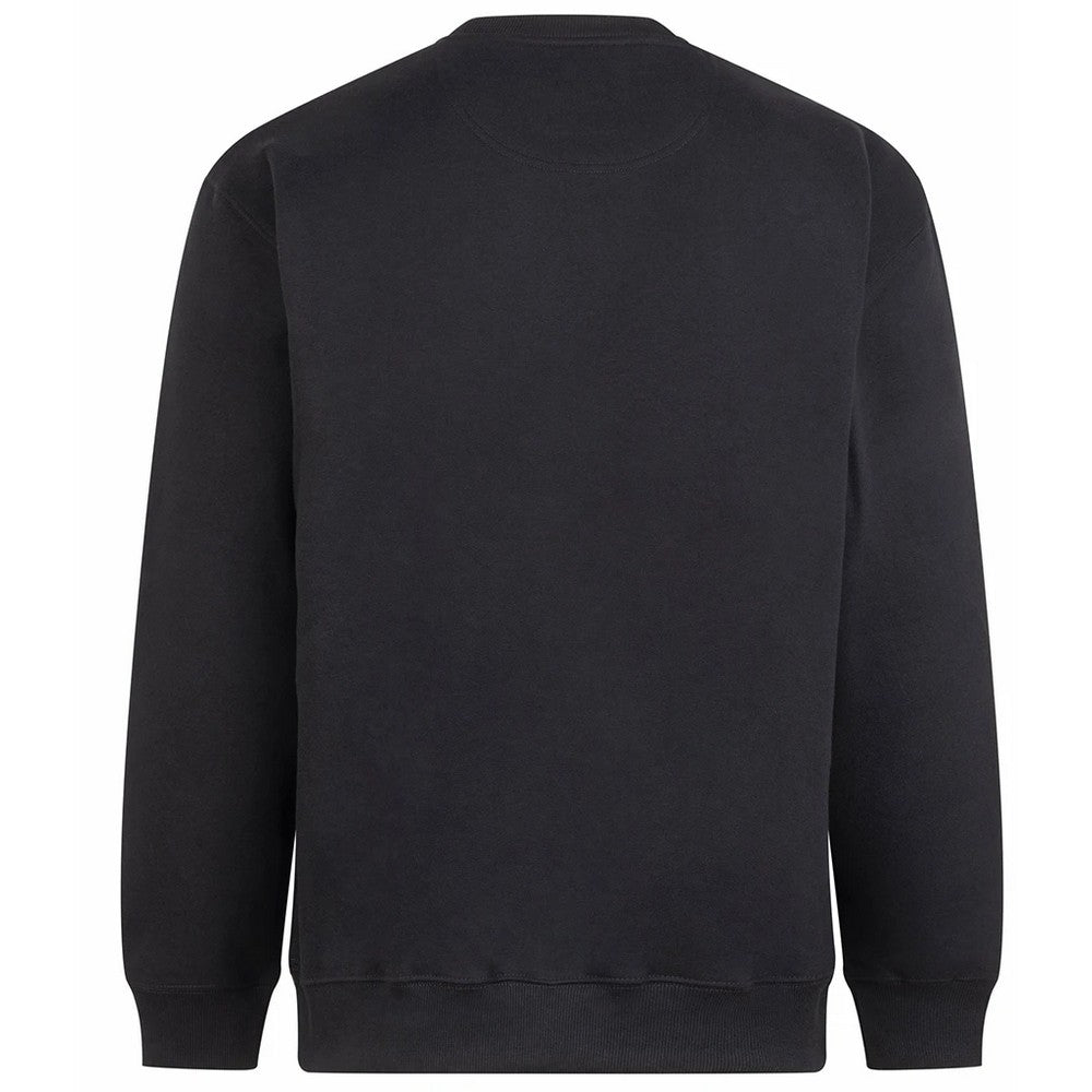 Deep Black - Back - Awdis Unisex Adult Vision Heavyweight Sweatshirt