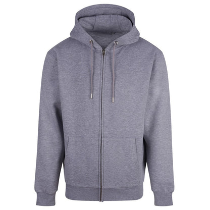 Grey Marl - Front - Anthem Unisex Adult Studio Full Zip Hoodie