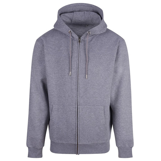 Grey Marl - Front - Anthem Unisex Adult Studio Full Zip Hoodie