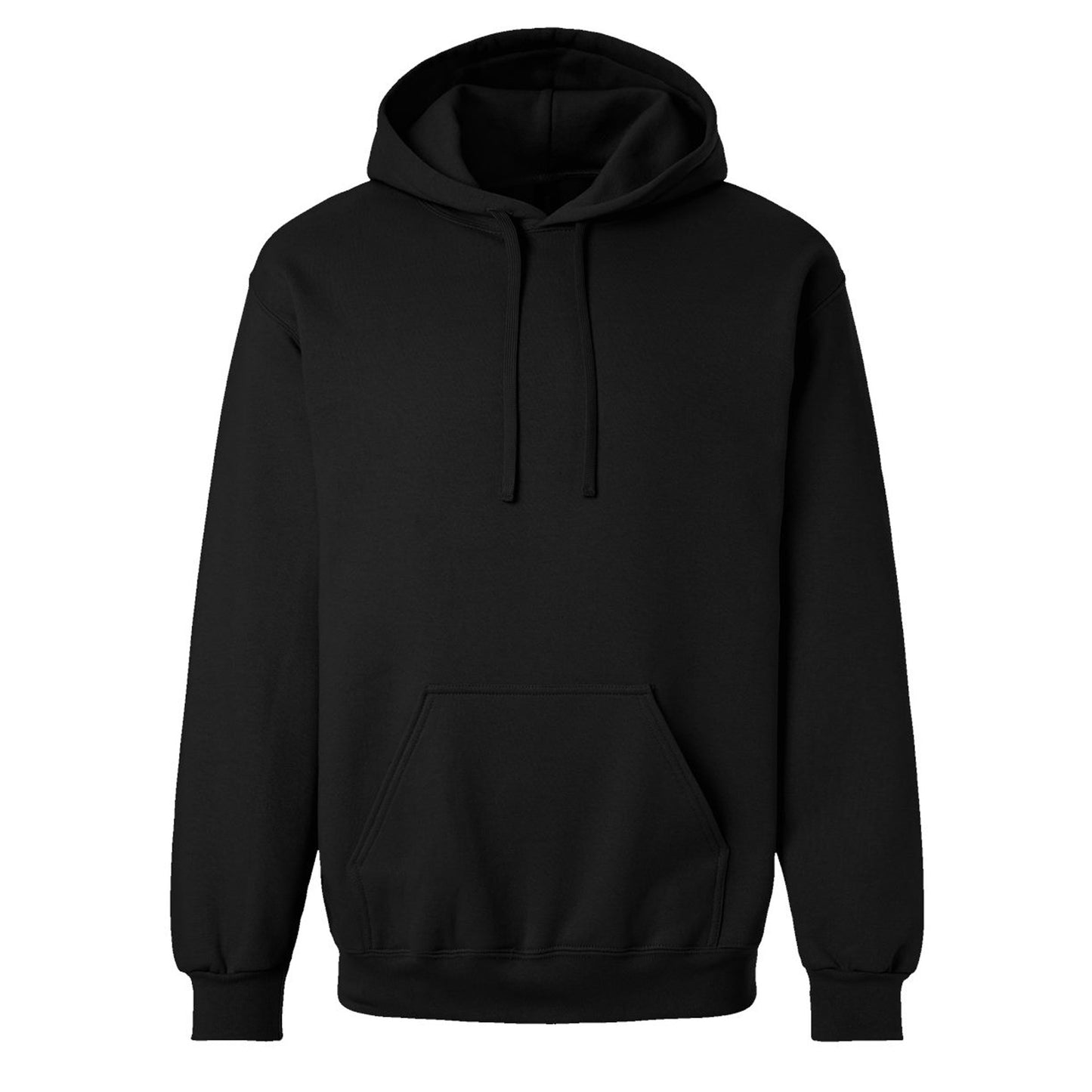 Pitch Black - Front - Gildan Unisex Adult Hammer Hoodie