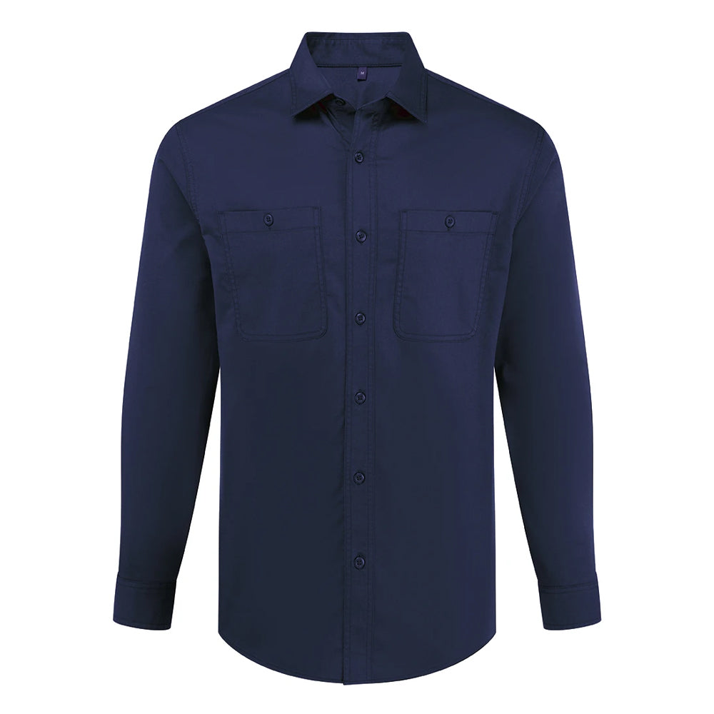 Navy - Front - Premier Unisex Adult Utility 2.0 Shirt