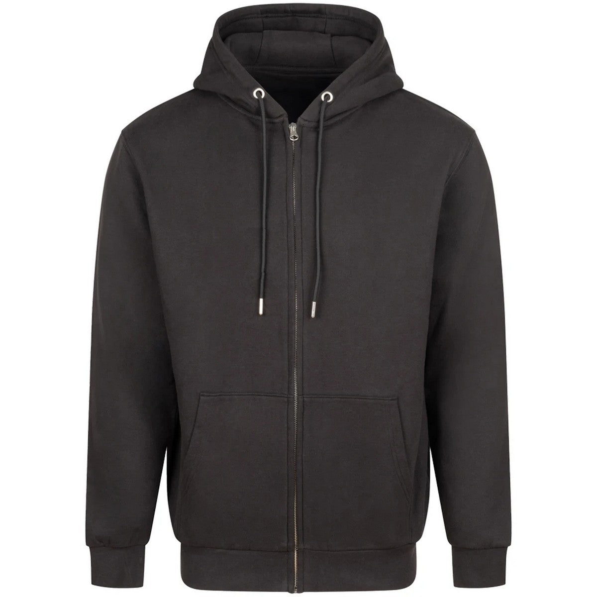 Black - Front - Anthem Unisex Adult Studio Full Zip Hoodie