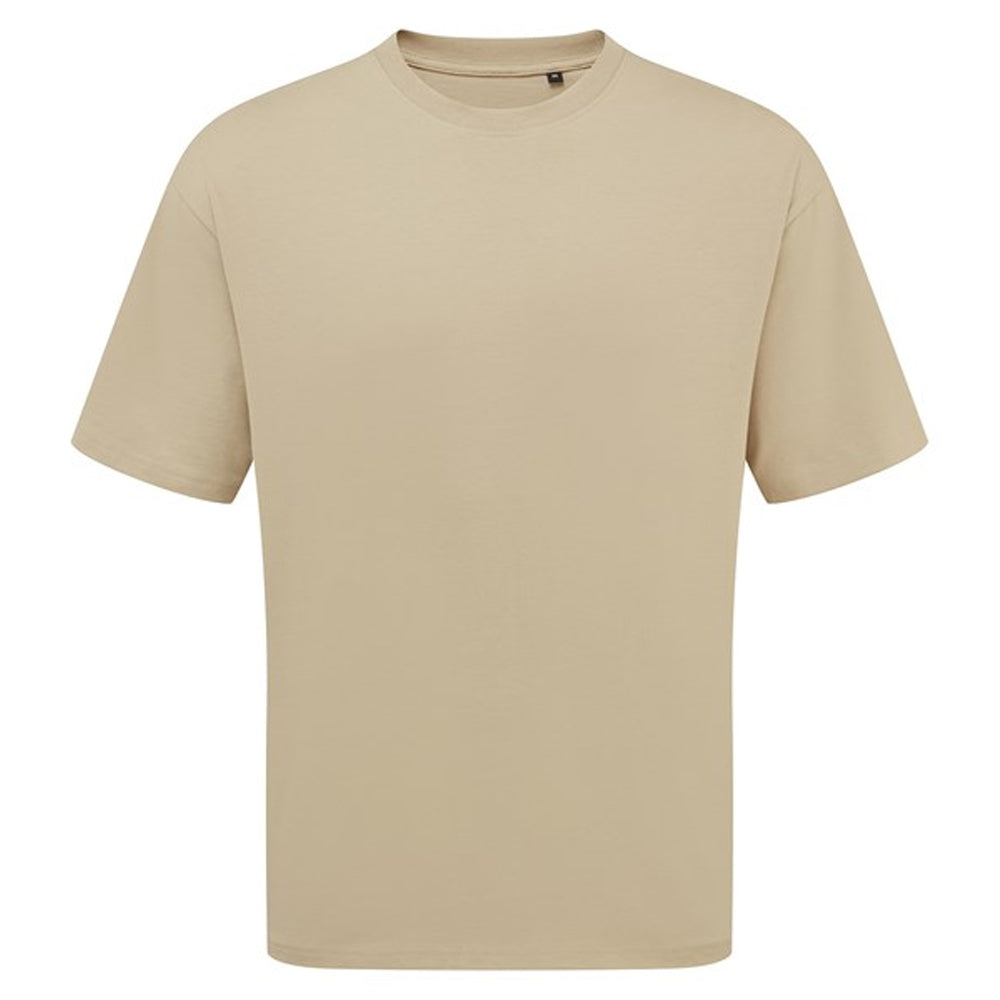 Khaki Brown - Back - Premier Unisex Adult Oversized T-Shirt