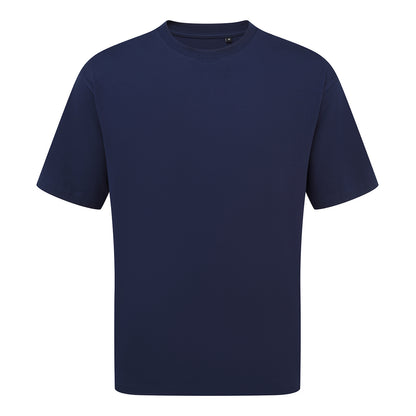 Navy - Front - Premier Unisex Adult Oversized T-Shirt