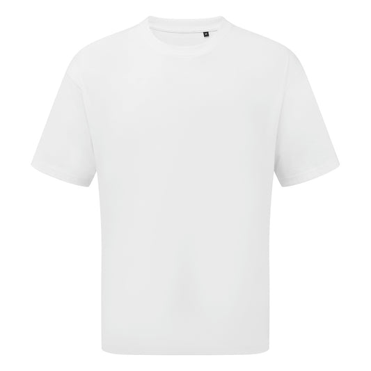 White - Front - Premier Unisex Adult Oversized T-Shirt