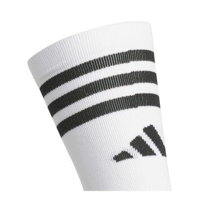 White-Black - Side - Adidas Unisex Adult Crew Socks (Pack of 3)