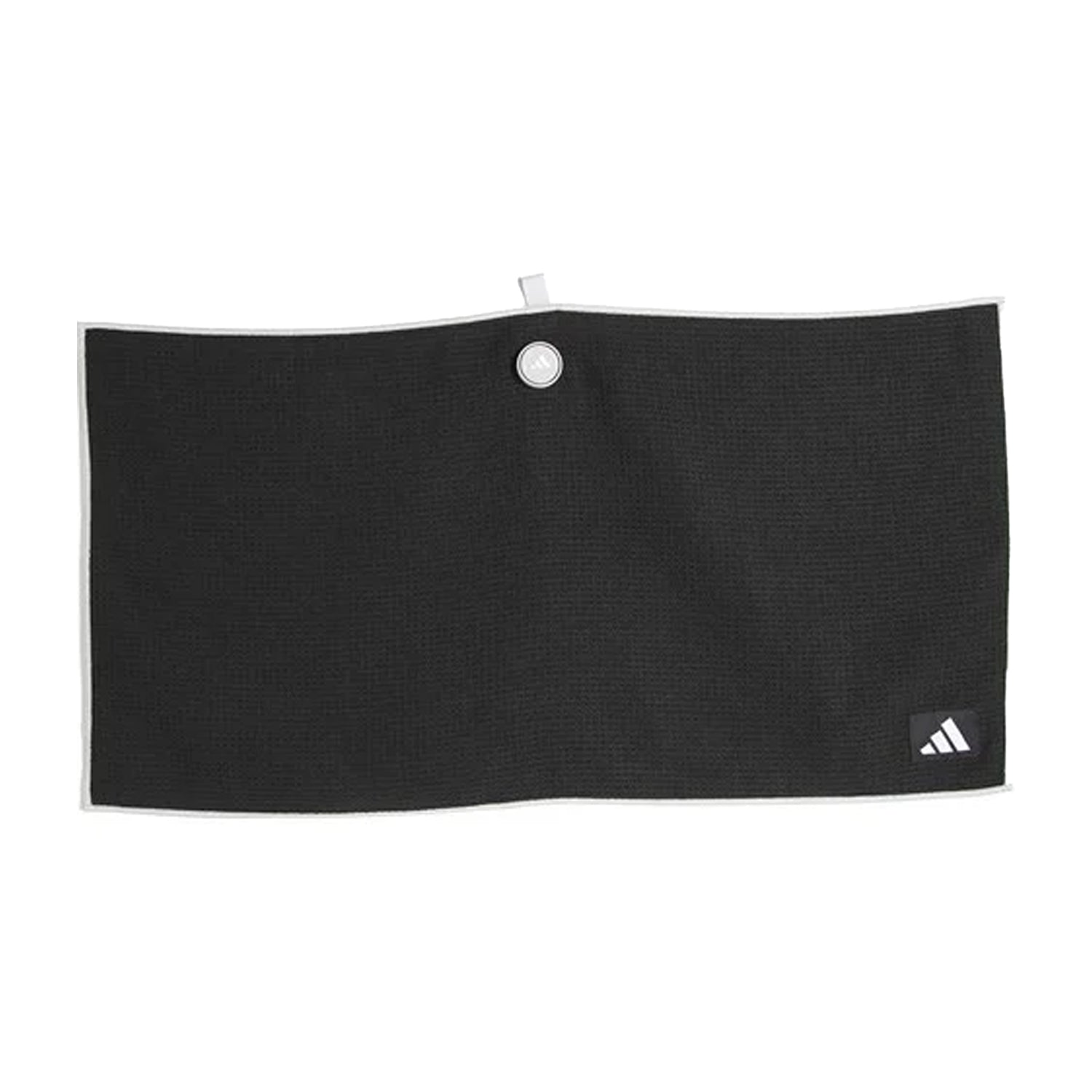 Black - Front - Adidas Players Magnetic Towel