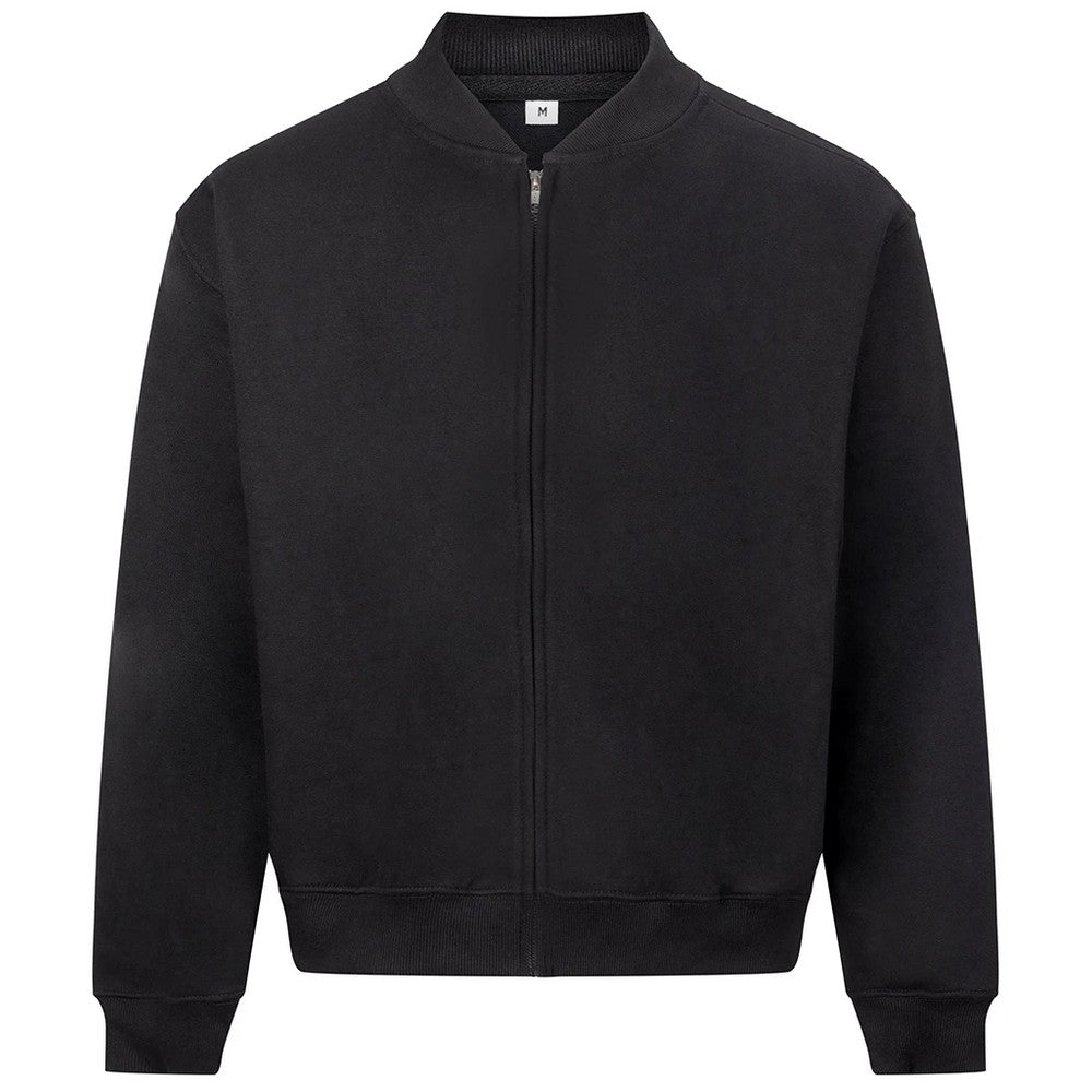 Deep Black - Front - Awdis Unisex Adult Signature Heavyweight Bomber Jacket