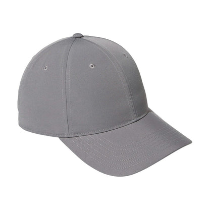 Grey Three - Front - Adidas 6 Panel Baseball Cap