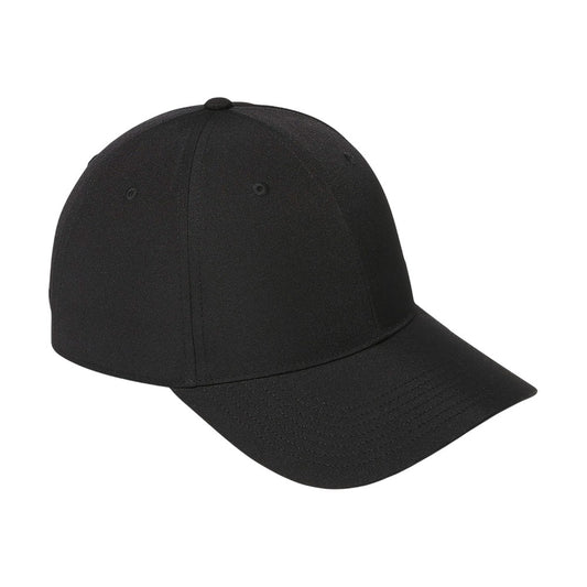 Black - Front - Adidas 6 Panel Baseball Cap