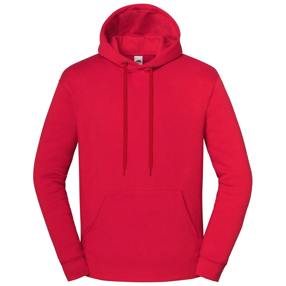 Fire Red - Front - Fruit of the Loom Unisex Adult Iconic Premium Hoodie