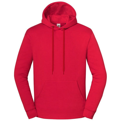 Fire Red - Front - Fruit of the Loom Unisex Adult Iconic Premium Hoodie