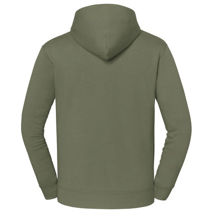 Classic Olive - Back - Fruit of the Loom Unisex Adult Iconic Premium Hoodie