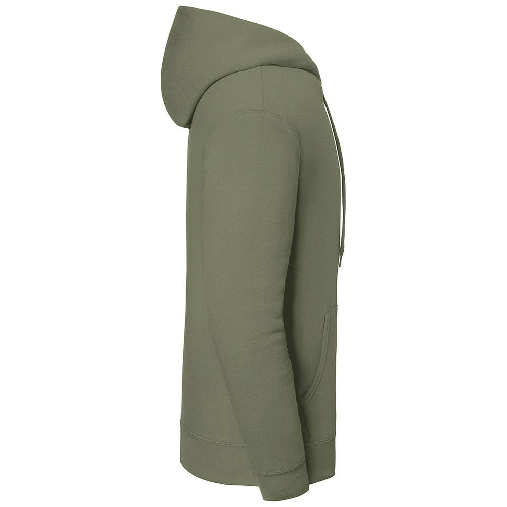 Classic Olive - Side - Fruit of the Loom Unisex Adult Iconic Premium Hoodie