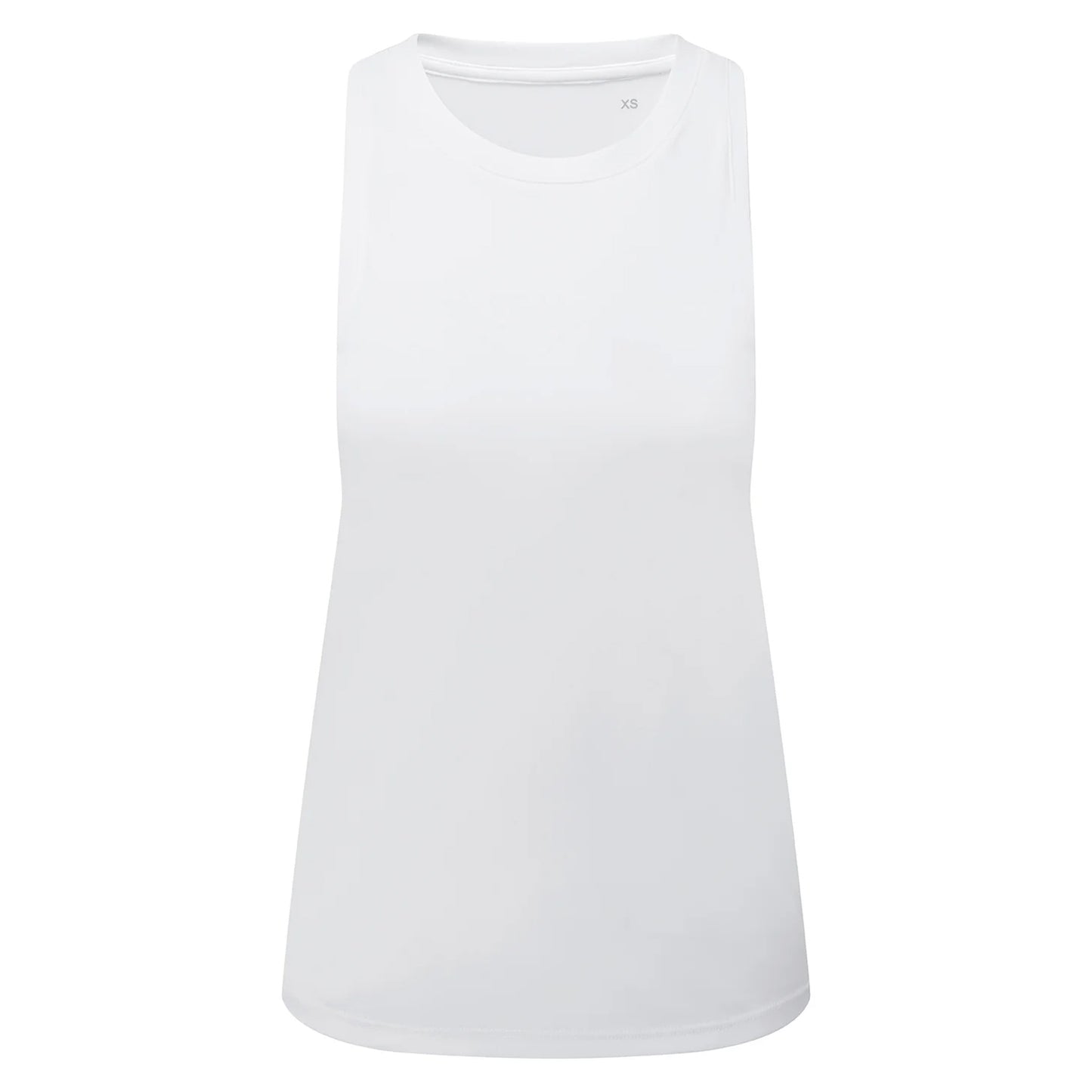 White - Front - TriDri Womens-Ladies Ion-Charge Tank Top
