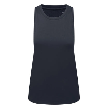 Navy - Front - TriDri Womens-Ladies Ion-Charge Tank Top