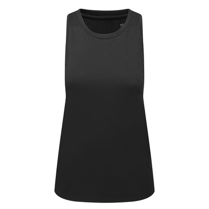 Black - Front - TriDri Womens-Ladies Ion-Charge Tank Top