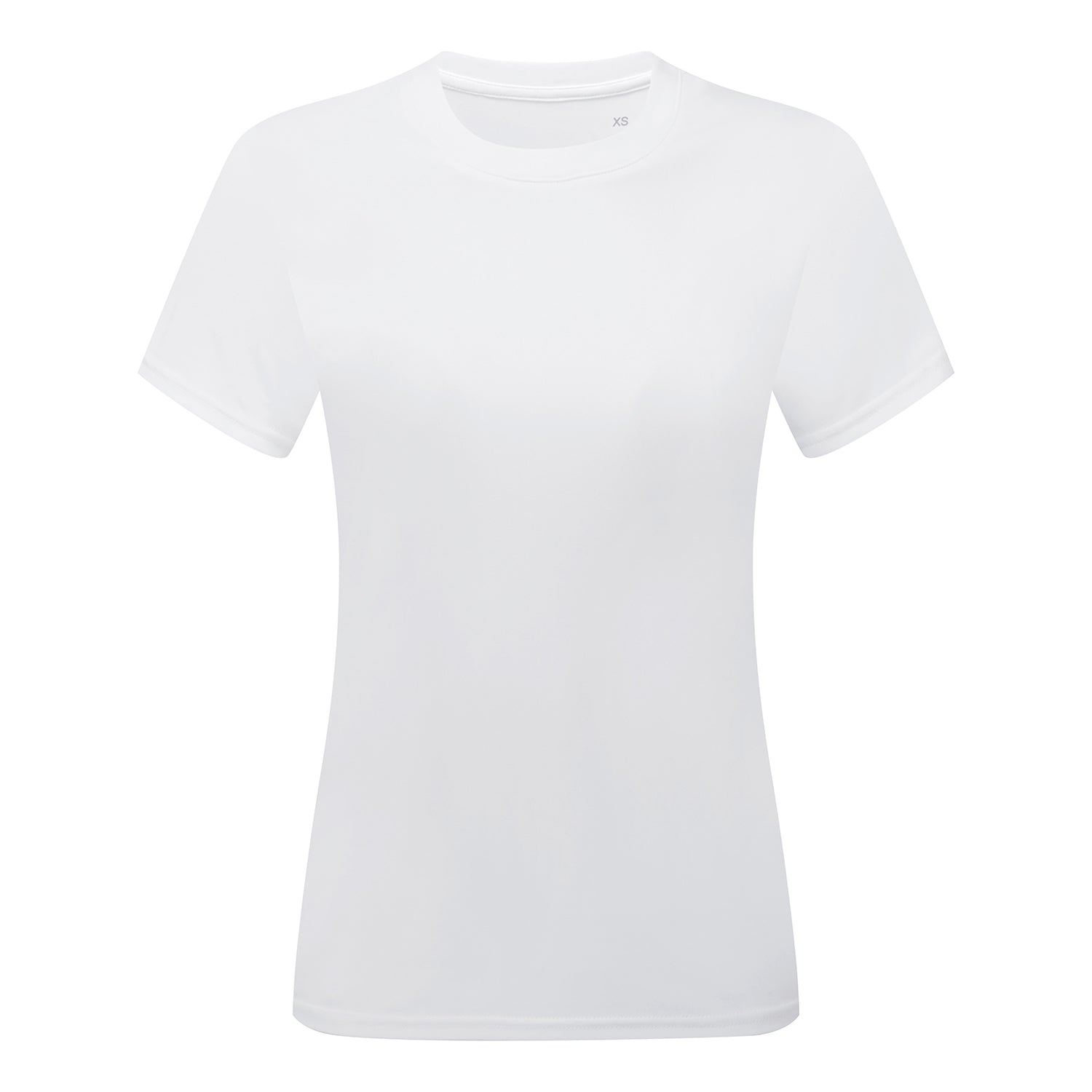 White - Front - TriDri Womens-Ladies Ion-Charge T-Shirt