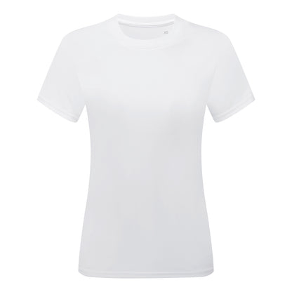 White - Front - TriDri Womens-Ladies Ion-Charge T-Shirt