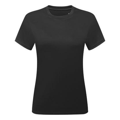 Black - Front - TriDri Womens-Ladies Ion-Charge T-Shirt