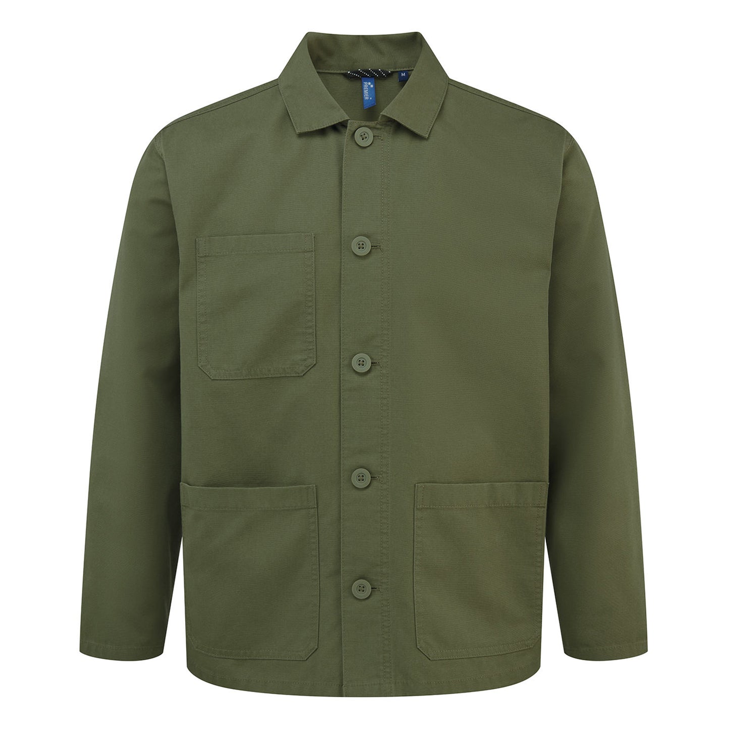 Olive - Front - Premier Unisex Adult Utility 2.0 Jacket