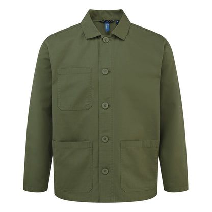 Olive - Front - Premier Unisex Adult Utility 2.0 Jacket