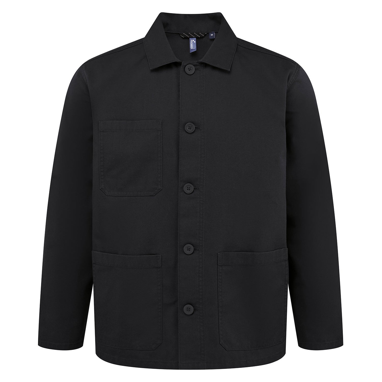 Black - Front - Premier Unisex Adult Utility 2.0 Jacket