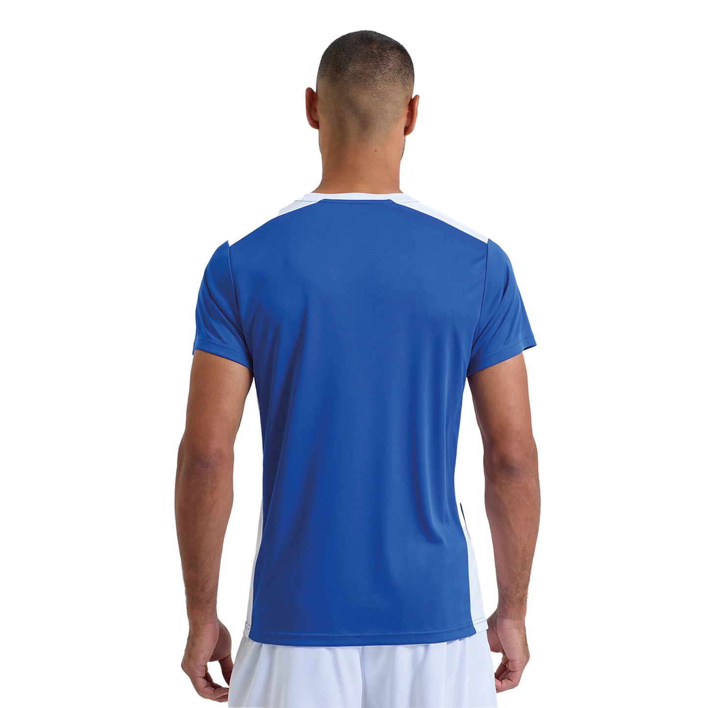 Royal Blue-White - Back - TriDri Unisex Adult Performance Contrast T-Shirt