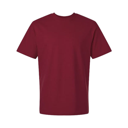 Garnet - Front - Gildan Unisex Adult Hammer Maxweight T-Shirt