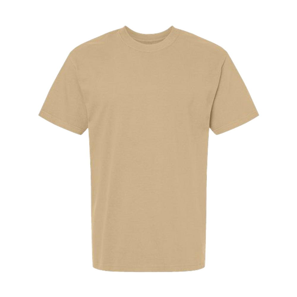 Tan - Front - Gildan Unisex Adult Hammer Maxweight T-Shirt
