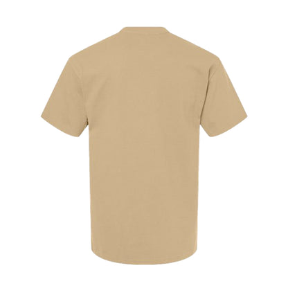 Tan - Back - Gildan Unisex Adult Hammer Maxweight T-Shirt